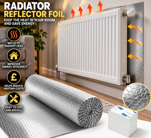 Radiator reflector foil - reflector,