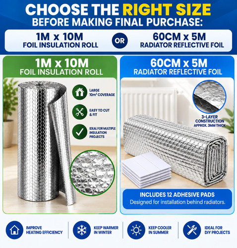 Foil insulation radiator - foil,