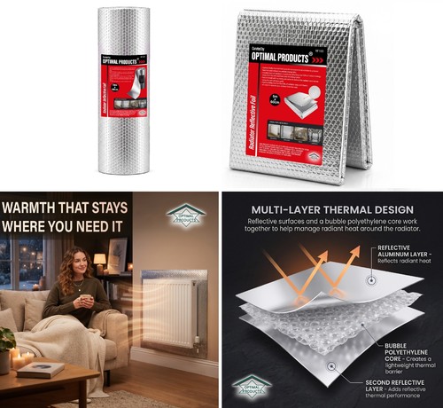 Reflective radiator foil - foil, heat