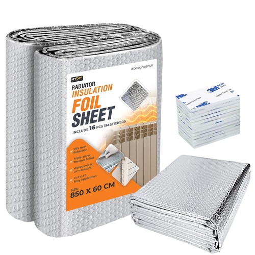 Radiator insulation foil sheet - radiator,
