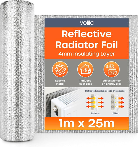 Radiator foil insulation - radiator, roll